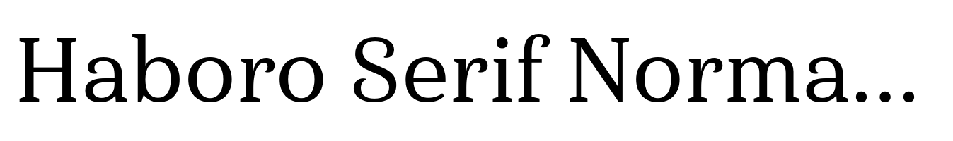 Haboro Serif Normal Medium